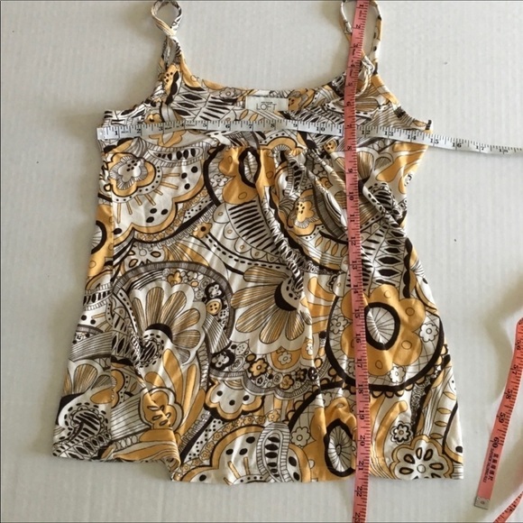 Loft Tank Top Petites Geometric Small Yellow Gold - Picture 7 of 8